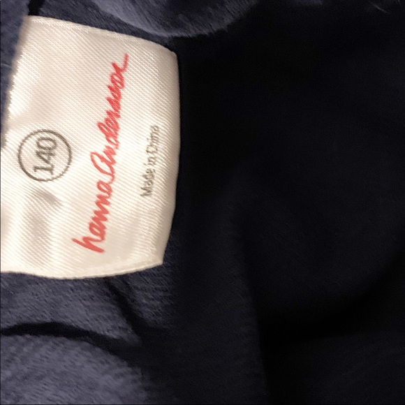 NWOT Hanna Andersson Navy & Yellow Corduroy Dress - Picture 4 of 6